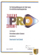 Berufsausbildungspreis der Stadt Leipzig